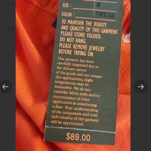 🍁🍁NWT METRIC beautiful sweater/cardigan. Perfect for crisp weather - Picture 7 of 8